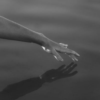 Abstract texture resembling calm water ripples.